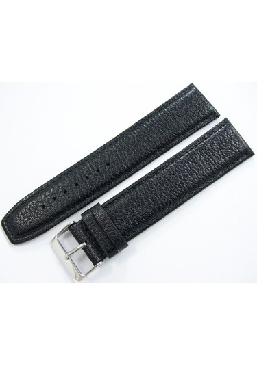 Bizon Deri Saat Kordonu 18Mm Xxl Siyah Uzun Saat Kayışı Kolçak (492269403)