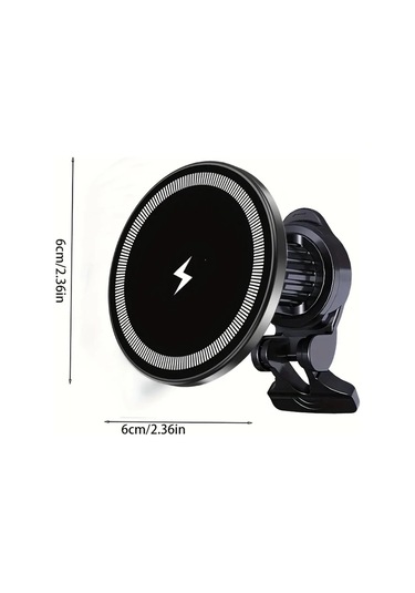 Gateesat Manyetik 15w Hızlı Şarj Vantuzlu Araba Telefon Tutucu S30 Manyetik Kanca 1 İphone Samsung Galaxy Uyumlu