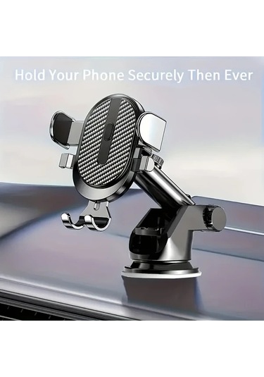 Chenkestoreone Siyah Otomobil Telefon Tutucu Katlanır Döner Güvenli Navigasyon Otomatik Kilitli