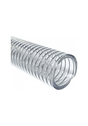 Şeffaf Çelik Telli Emiş Hortumu 1 İnç 25 Mm 50 Metre
