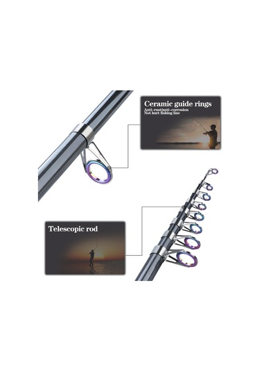 Taşınabilir Olta 1.8m-3.6m Seyahat Karbon Fiber Teleskopik Olta Deniz Direği Sopa Döküm Çubuk 1.8 M