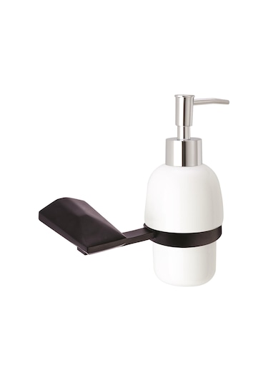 Penta Pnm4854a Nova Black Sıvı Sabunluk Seramik Beyaz - Siyah