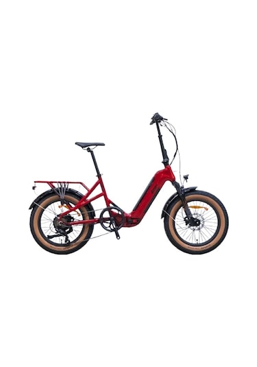 Loop Coaster E-fold H.dısk Ekeltrikli Katlanır Bisiklet 2024 Kırmızı - Siyah