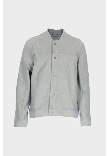 Erkek Gri Regular Fit Cepli Jean Ceket C 4553-123 Gri