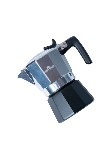 On Off Kamp Kahve Potu Moka Pot 150 Ml 2 Cup Gümüş Siyah