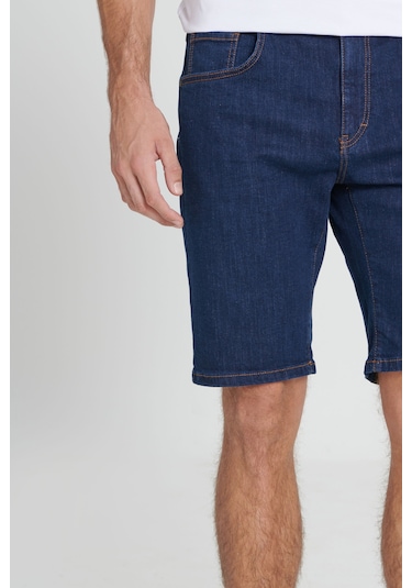 Ac&Co / Altınyıldız Classics Erkek K.Lacı Slim Fit Dar Kesim Pamuklu Esnek Denim Şort