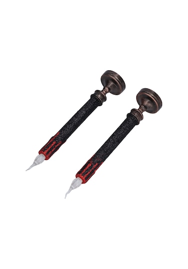 Kan Damlayan Alevsiz Mumlar Işık Güvenli Dekoratif Led Konik Mumluklar Cadılar Bayramı Korku Temalı Parti İçin Işık Diğer