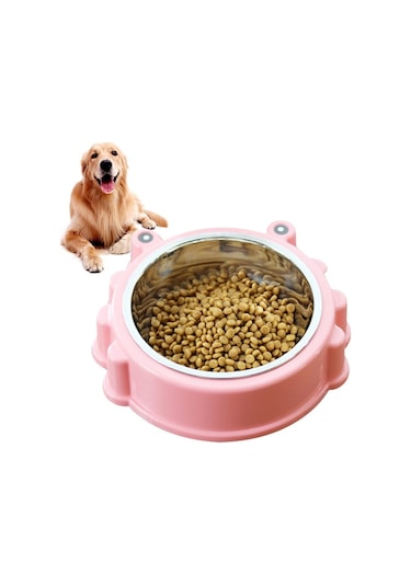 Cbtx Karikatür Hayvan Tipi Paslanmaz Çelik Pet Köpek Tek Kase