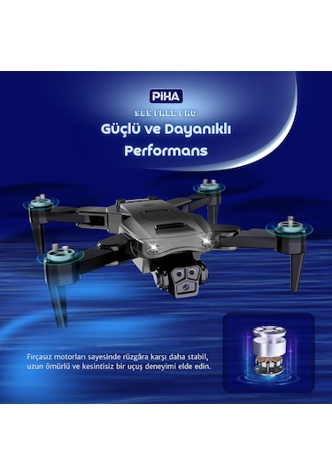 S85 Free Pro 2 Batarya, 40 Dakika Uçuş, 1080p Çift Esc Kamera, Fırçasız Motorlu Drone