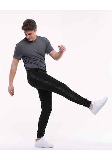 Bella Dossi Kamuflaj Detaylı Eşofman Altı Siyah