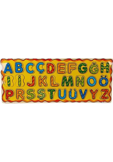 Ahşap Türkçe Alfabe Büyük Harfler