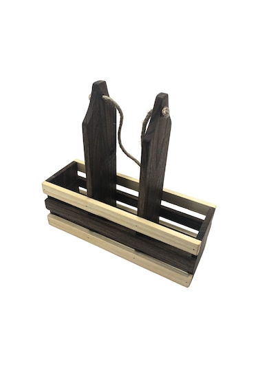 Ahşap Doğal 3lü 2+1 Set Yağdanlık Ve Sosluk Takımı Set Ceviz 1 Set Ceviz