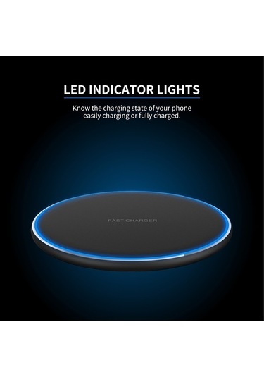 Pazly Kablosuz 10w Hızlı Şarj Pedi - Çoklu Koruma Ve Led Işığı