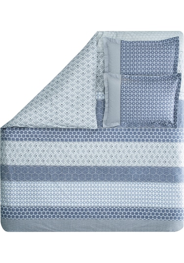 Yataş Malin Ranforce Tek Kişilik Nevresim Seti - Mavi