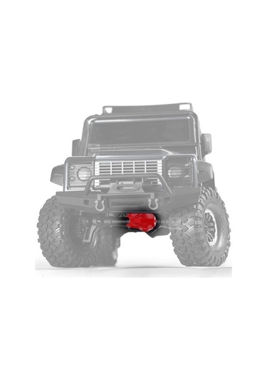 Didadodo Traxxas Trx-4 Aksesuarı - Çinko Alaşımlı Diferansiyel Kapağı Kırmızı/gümüş, Gümüş Detaylı
