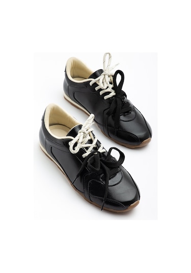 Daxtors Rs05 Günlük Ortopedik Kadın Sneaker Spor Ayakkabı Siyah