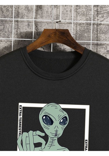 Unisex Kadın/erkek Harajuka Sokakt Oyun Kartı Baskı Siyah-17276 Siyah