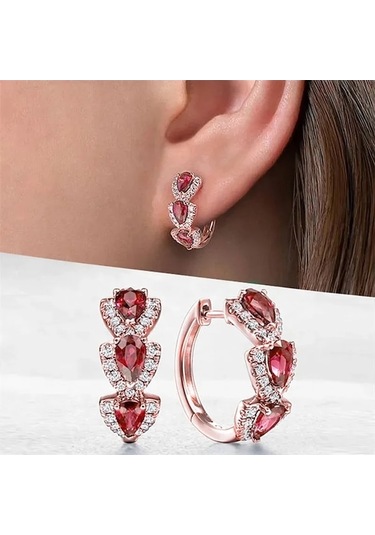 My Topped Lüks Mavi Kübik Zirkonya Küpe - Düğün/parti, Kadınlar İçin Hediye, 0,11-0,15 Ct, 14 Ayargümüş Farklı Renklerde