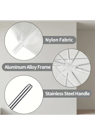 Willowhaven 1 Adet 33 İnç Beyaz Yansıtıcı Şemsiye, Taşınabilir Yarı Saydam Fotoğraf Reflektörü, Stüdyo Çekimleri İçin Işık Difüzörü Beyaz