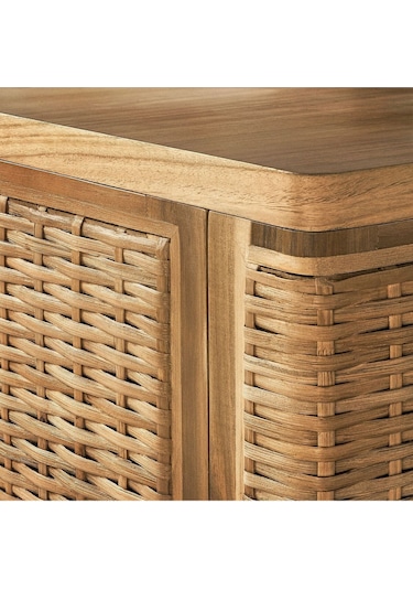 Tv Sehpası, Rattan, 157x41x49 Cm Naturel