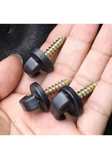 Lemestar Araç Bagaj Kancası - 4'lü Set, Evrensel Bagaj Filesi İçin, Sessiz Ve Güvenli Sürüş Sağlar 38x25mm