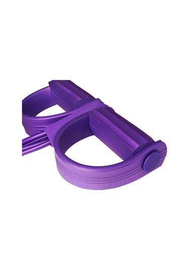 Dolıty Elastik Pedal Direnç Bandı Sit Up Karın Bacak Bel Mor Mor