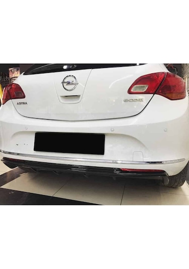Opel Astra J Hb Rieger Difüzör Parlak Siyah Plastik 2012 2013 2014 2015 Arka-difizör-bodykit-ek