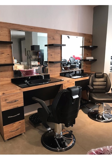 Hidrolik Çizgi Desen Berber Koltuğu