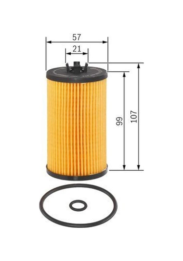 Opel Astra J 1.6 Cdtı 2014 - 2016 Bosch Yağ Filtresi