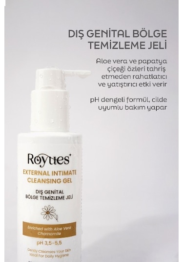 Royues Genital Bölge Temizleyici, Koku, Akıntı Giderici, Ph 3,5 İ