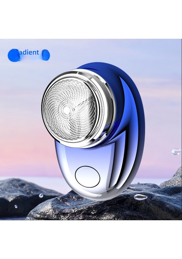 Mini Elektrikli Tıraş Makinesi, Taşınabilir, Su Geçirmez Mavi1