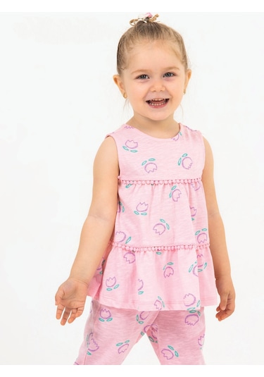 Harika Kids Kız Bebek Tunik Model Alt-üst Takım 001