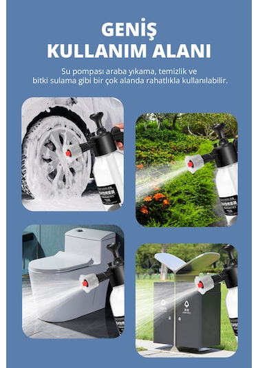 Basınçlı Çok Fonksiyonlu El Pompası Köpük Püskürtme Sıvı Püskürt