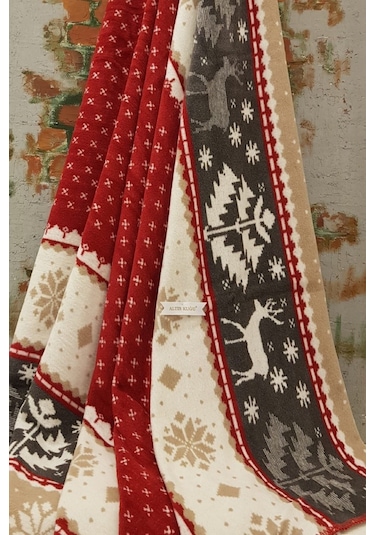 Aksu Pamuklu Battaniye Çift Kişilik- Ted- 180 X 220 Cm Karışık