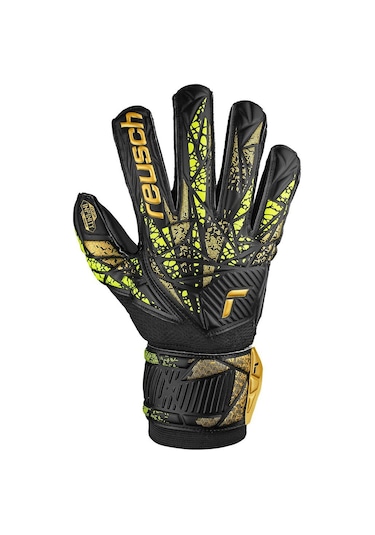 Reusch Attrakt Infinity Finger Support Kaleci Eldiveni Siyah