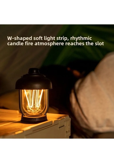 Açuk Kamp Ighıgı Su Givirmrez Aydening, Çok Fonksiyonlu Taşinabilir Asilı Retro Açık Gri Açık Gri