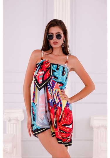 Tarzını Seç Pareo Hawaii Desenli 150x95 Cm Çok Renkli