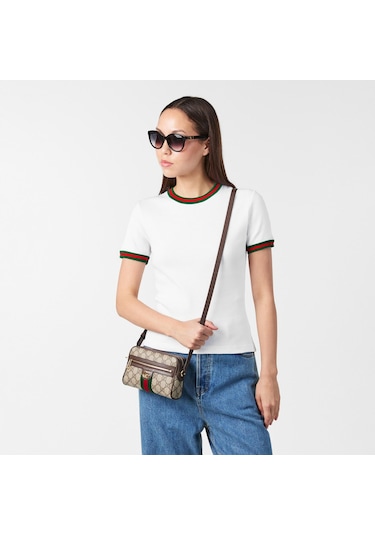 Gucci Ophidia Crossbody Bag Kahverengi