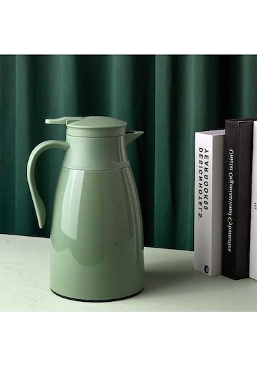 Novahub Yeşil Yalıtım Pot 1900ml Taşınabilir Ev Araba Termos Pot Yeşil