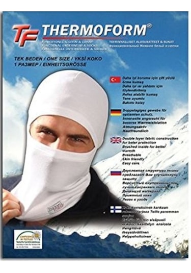 Fai Thermoform Termal Kar Maskesi Bere Polar Boyunluk Bandana Siyah