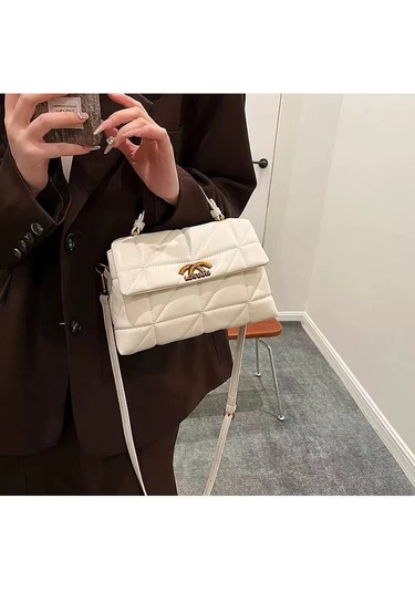 Jzcat Kadın Üst Düzey Çok Yönlü Günlük Sokak Postacı Çantası - Beyaz