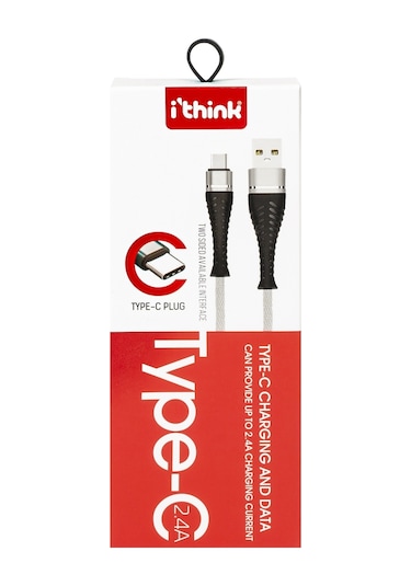 Ithink K60C 1 M Usb To Type-c Örgülü Data Şarj Kablo