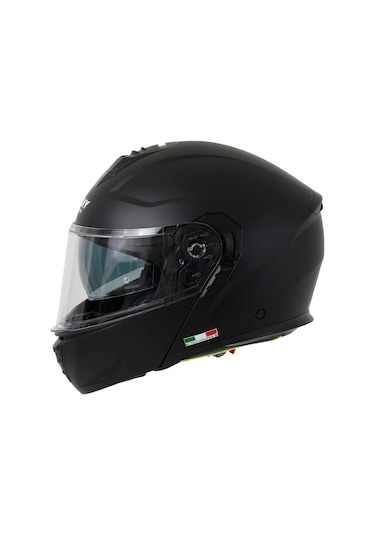 Sway Sw 917 Solid Flip Up Çene Açılır Kask Mat Siyah