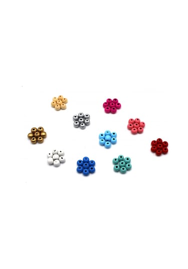 Ahşap Boncuk Yuvarlak 1 cm 30 Adet