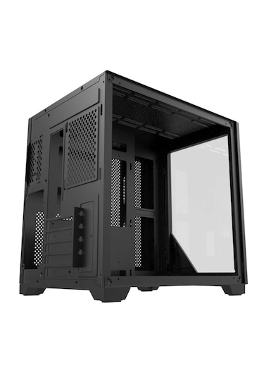 Strong Shadow Siyah 3x 120mm ARGB mATX Akvaryum Gaming Bilgisayar Kasası (Powersız)