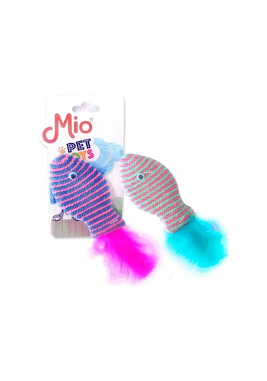 Mio Kedi Oyuncağı Renkli Balık 1 Ad