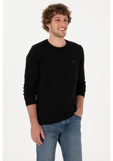 U.s. Polo Assn. Erkek Siyah Kazak /triko 50313713-vr046 Siyah