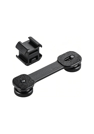 Hangfox Andoer Pt-3 Metal 3lü Soğuk Ayaklı Tutucu - Led Işık, Mikrofon İçin Fotoğraf/video Aksesuarı - 1/4 İnç Vida Delikleri İle Tripod/stabilizer Uyumlu