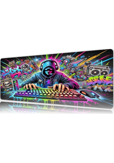 Gaming Oyuncu Xl Mouse Pad Kaydırmaz Dikişli 80 30 Cm Mousepad 20