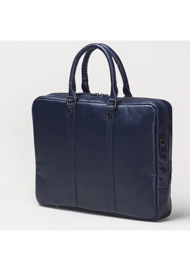 Barchello Sardis Deri Laptop Çantası Snb Mavi Renkli
